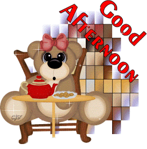 Good Afternoon Teddy Bear Graphic for Fb Share