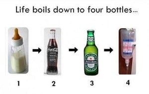 Life Boils Down to Four Bottles Fb Share