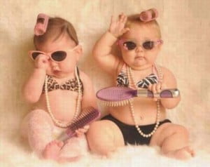 Twin Baby Girls Cute Funny Pic Fb Share