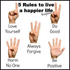 5 Rules To Live A Happier Life