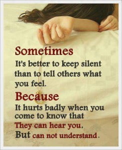 Sometimes Its Better To Keep Silent