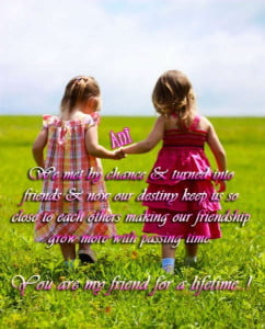 You Are My Friend For A Lifetime Friendship Quote