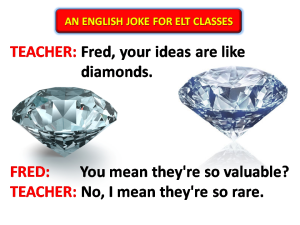 English Joke Ideas Like Diamonds