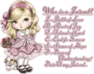 Who Is A Friend? Baby Doll Picture