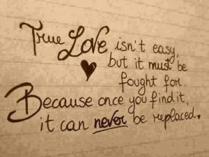 True Love is not easy