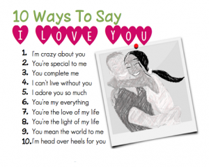 10 Ways To Say I Love You