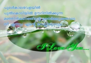 Malayalam I Love You Quote