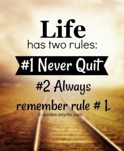 Life Has Two Rules