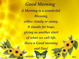 Cute Good Morning Quotes 