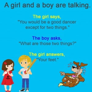 A Girl and A Boy Are Talking