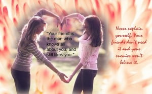 Friendship Quotes Wallpaper For Girls